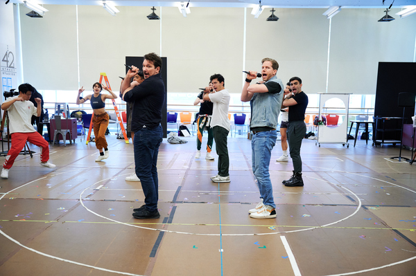 Paulo Szot, Stark Sands, Philippe Arroyo and cast Photo