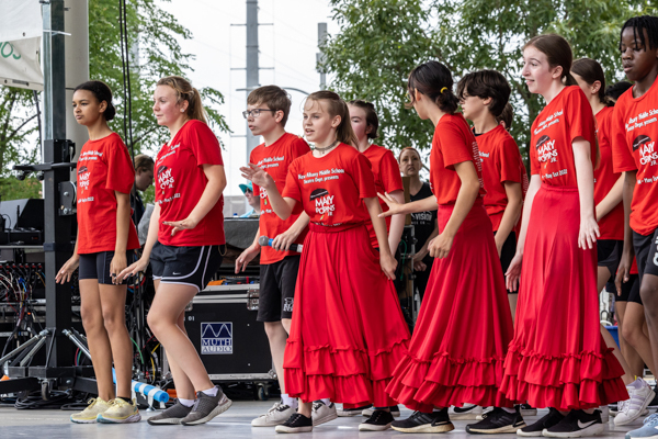 Photos: Inside New Albany Middle School's PERFORMANCE AT THE COLUMBUS ARTS FEST Image