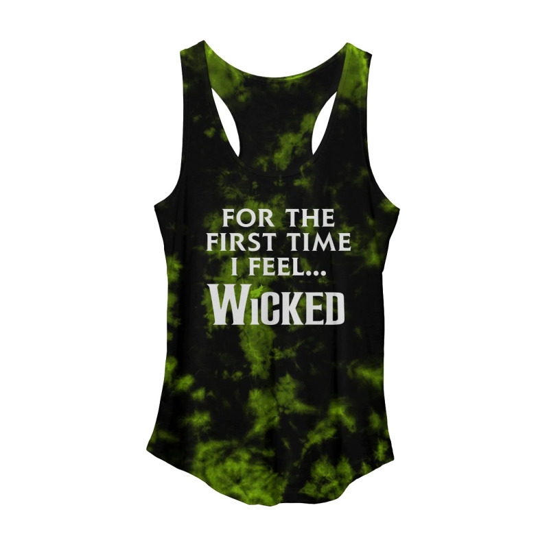 WICKED The Musical BROADWAY SHOW UNISEX CLOCK TEE new!! OFFICIAL MERCHANDISE