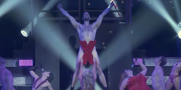VIDEO: Jason Tam & Bonnie Milligan Belt Out the Broadway Bares XXX Opening Number Photo