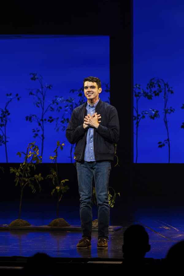 Cast member Anthony Norman during the curtain call after the opening night performanc Photo