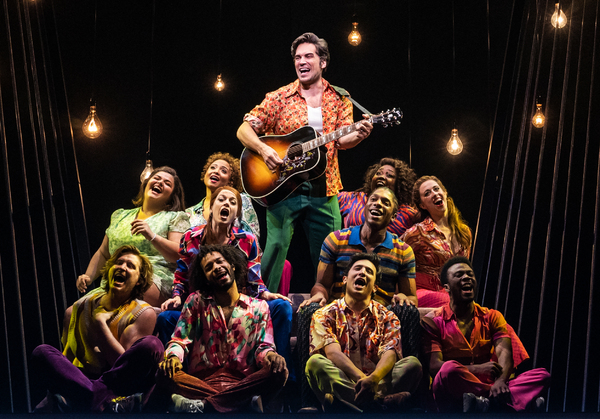 Will Swenson and the cast of A Beautiful Noise, The Neil Diamond Musical  Photo