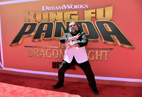Jack Black attends the Netflix premiere of the new animated series Kung Fu Panda: The Photo