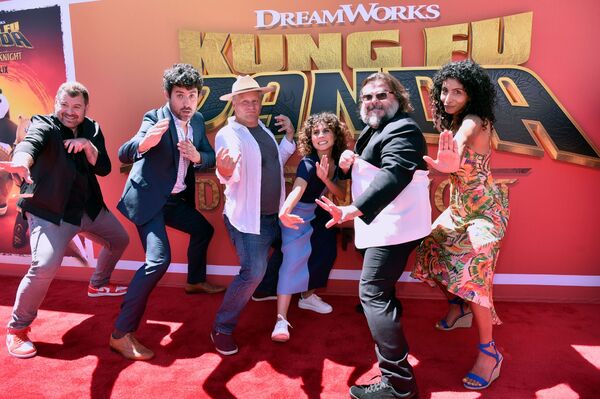 Jack Black attends the Netflix premiere of the new animated series Kung Fu Panda: The Photo