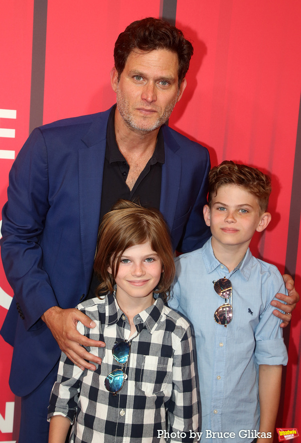 Steven Pasquale with Nolan Doran and Adam Doran Photo