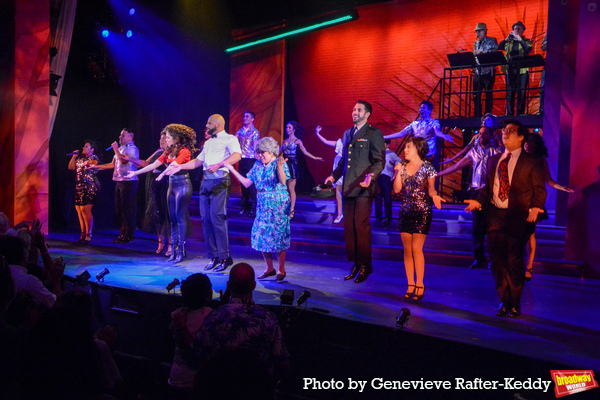 Alexis Semevolos-Velasque, Victor Souffrant and the cast of On Your Feet Photo