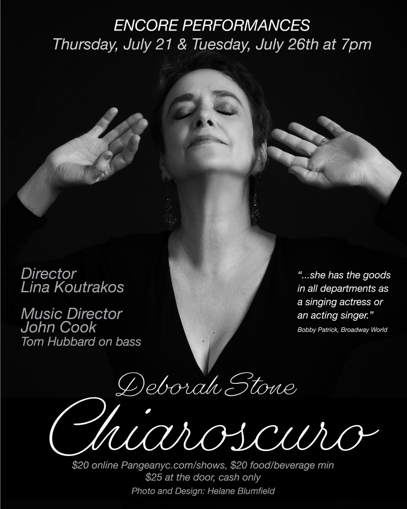 10 Videos To Celebrate The Additonal Performanes Of Deborah Stone's CHIAROSCURO at Pangea 