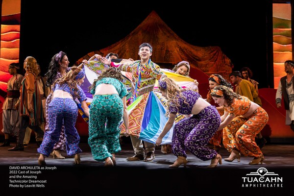 David Archuleta and the cast of Joseph at Tuacahn Amphitheatre Photo