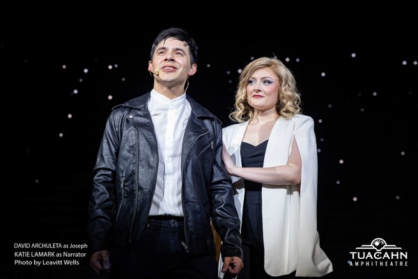 David Archuleta as Joseph and Katie Lamark as Narrator at Tuacahn Amphitheatre Photo