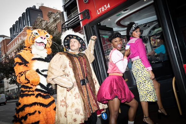 Photos: Cast Members From & JULIET, GREASE, and More Gather at Tottenham Court Road Station in Honour of Kids Week 