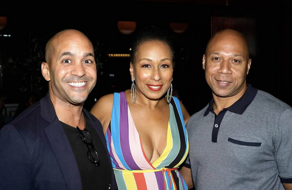 Jeffrey Quezada, Tamara Tunie and Tay Tiwoni Photo