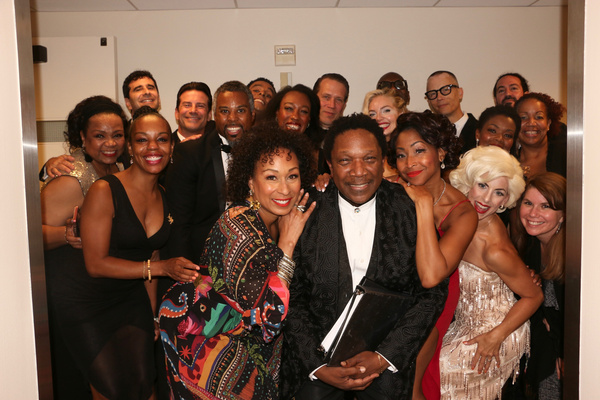 The Cast  and Creative Team of Dorothy Dandridge! The Musical - backstage at Carnegie Photo