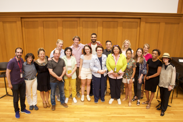  The cast of LOVE ALL  with Billie Jean King, Anna Deavere Smith, Marc Bruni and Harr Photo