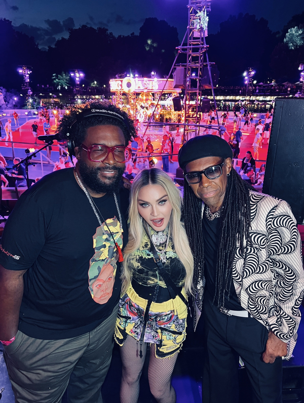 Questlove, Madonna, and Nile Rodgers Photo