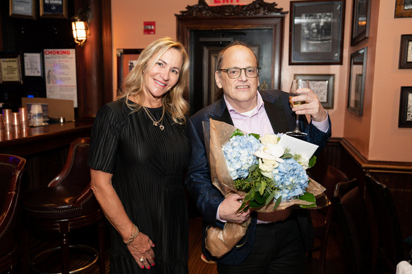 Debra Kearl Minnock and John Minnock at 54 Below on August 4, 2022 Photo by Leslie Farinacci