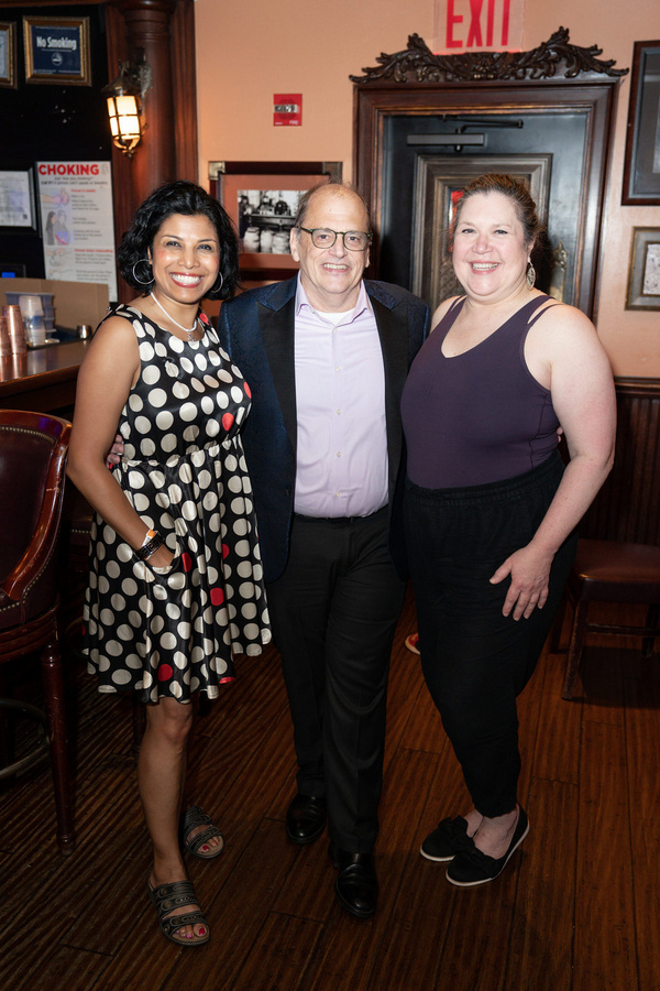 Lipi Roy, John Minnock and Candid Fink at 54 Below on August 4, 2022 Photo by Leslie Farinacci