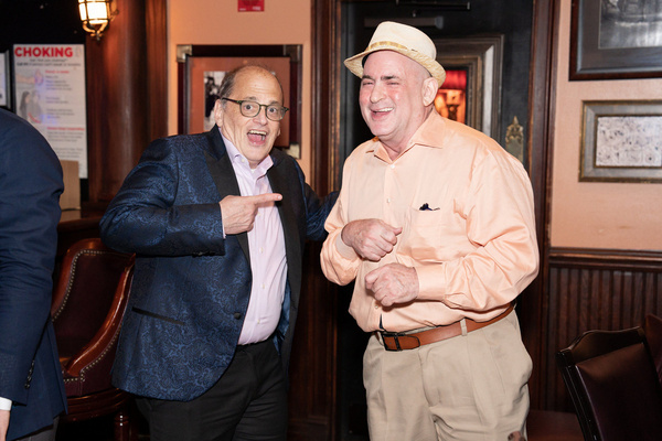 John Minnock and Andrew Poretz at 54 Below on August 4, 2022 Photo by Leslie Farinacc Photo
