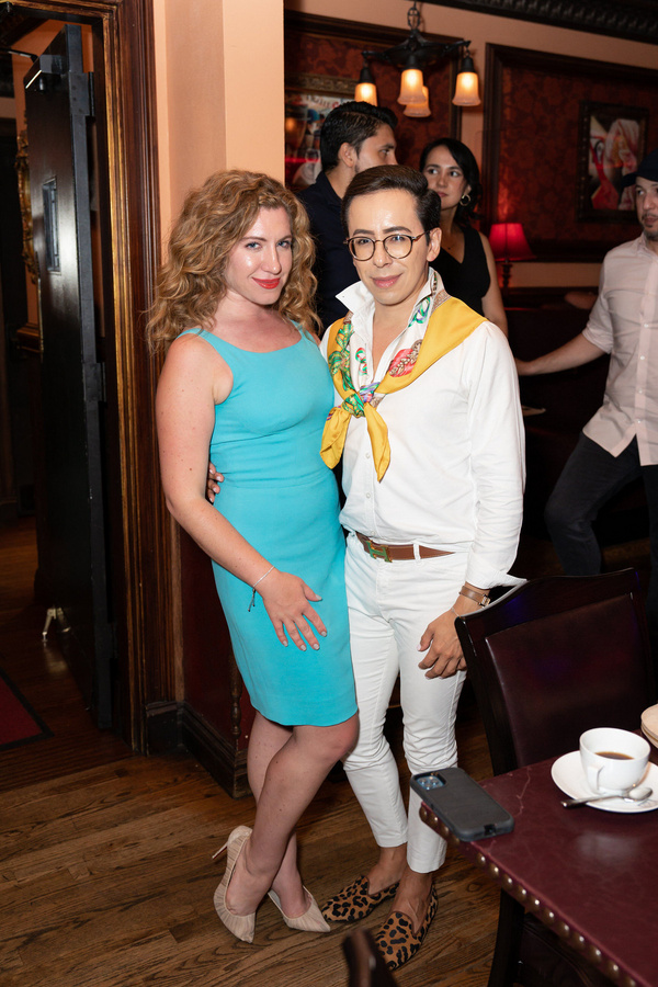 Lydia Liebman and Alex Romero at 54 Below on August 4, 2022 Photo by Leslie Farinacci Photo