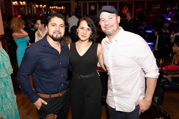 Diego R. lvarez, Gabriela Rosales and Willy Rodriguez at 54 Below on August 4, 2022 Photo by Leslie Farinacci