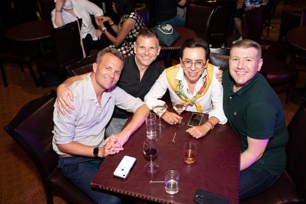 Pat Manning, Jimmy Parson, Alex Romero and Henry Gutilla at 54 Below on August 4, 2022 Photo by Leslie Farinacci