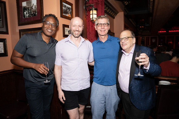 Dexter Sealy, Josh Bennett, Erick Holmberg and John Minnock at 54 Below on August 4, 2022 Photo by Leslie Farinacci