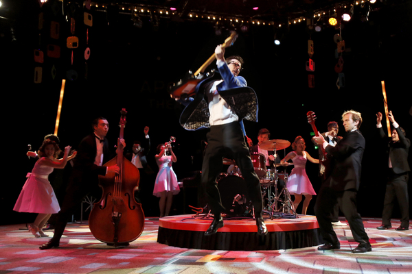 Matt McClure (Buddy Holly) and the cast of BUDDY - THE BUDDY HOLLY STORY