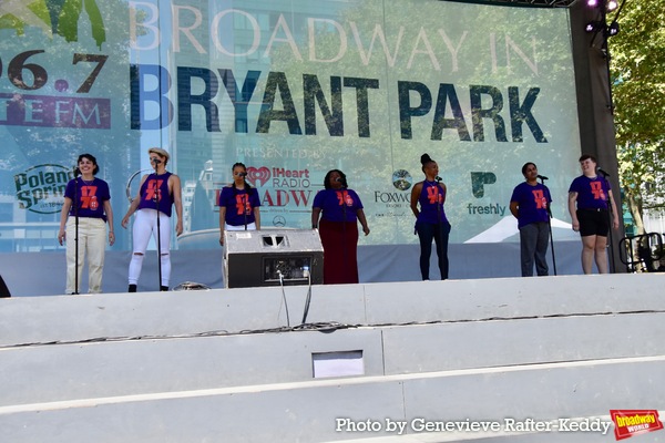 Cast members of 1776-Ariella Serur, Grace Stockdale, Jill Varley, Salome Smith, Oneida Phillips, Sushma Saha, Sav Souza