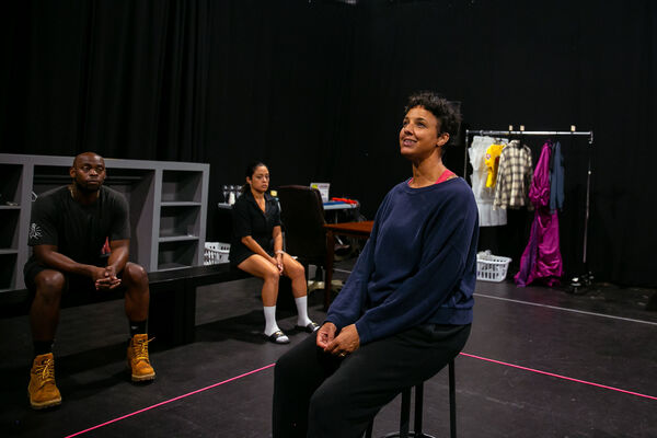 Tiffany Rachelle Stewart (center) with Wesley T. Jones and Elena Hurst