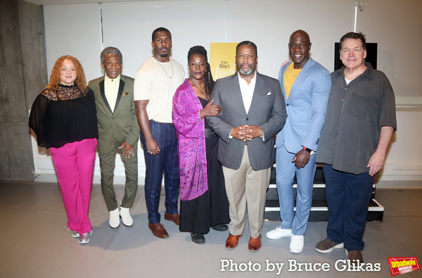 Director Miranda Cromwell, Andre De Shields, Khris Davis, Sharon D Clarke, Wendell Pierce, McKinley Belcher III and Delaney Williams