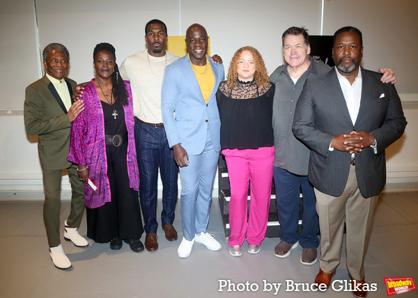 Andre De Shields, Sharon D Clarke, Khris Davis, McKinley Belcher III, Director Miranda Cromwell, Delaney Williams and Wendell Pierce