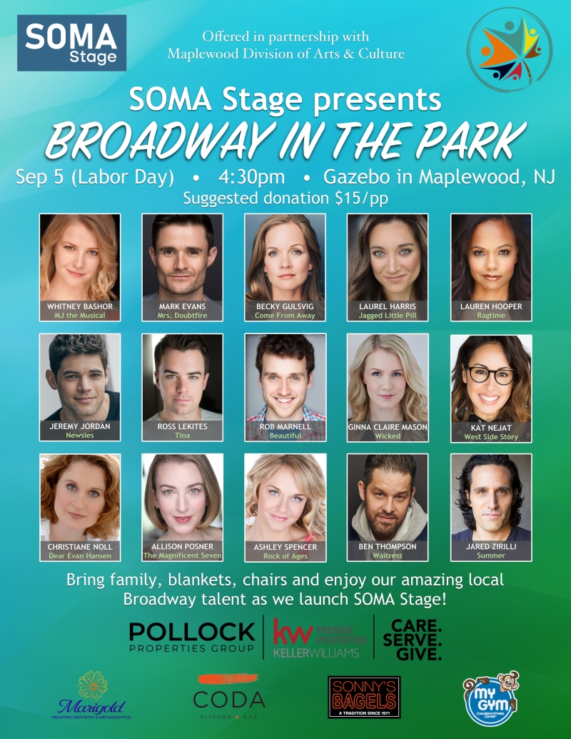 Jeremy Jordan, Christiane Noll & More Will Take Part in Kick-Off Concert for SOMA Stage Image