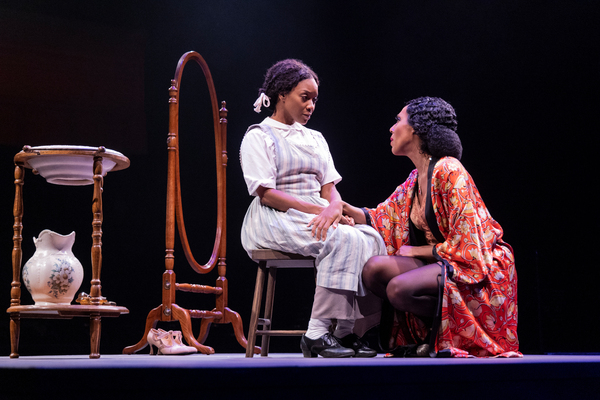 Angela Wildflower as Celie and Christina Acosta Robinson as Shug Avery