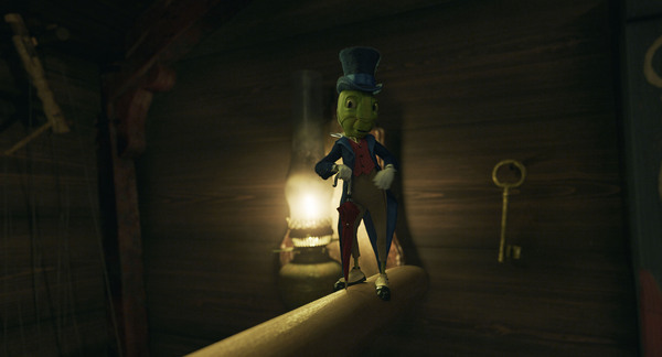 Jiminy Cricket (voiced by Joseph Gordon-Levitt) in Disney's live-action PINOCCHIO Photo