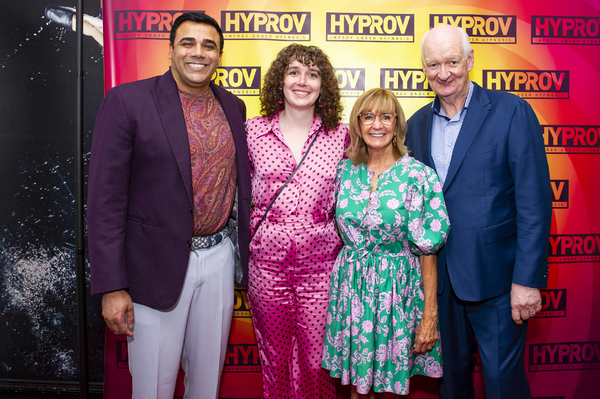 Asad Mecci, Kinley Mochrie, Debra McGrath and Colin Mochrie