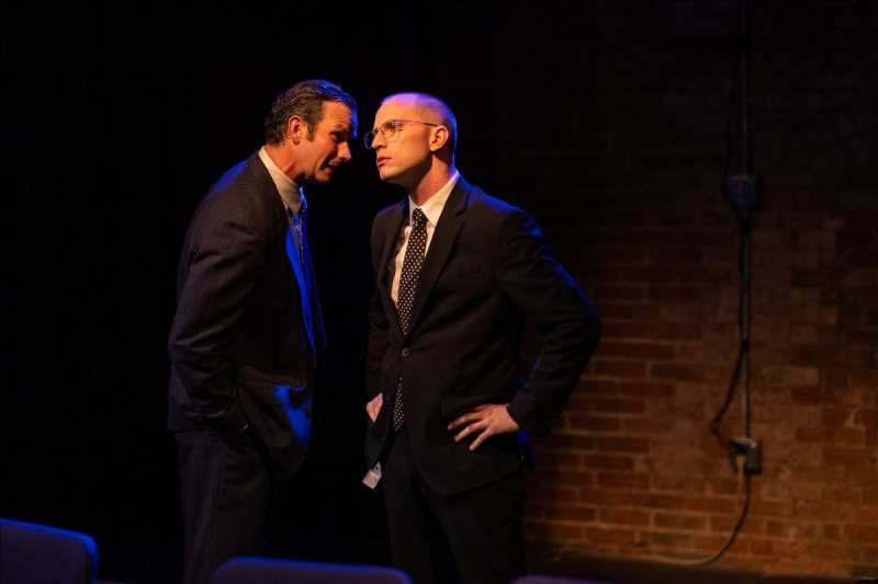 Anthony Goes and Zach Gibbs in Junk at Burbage Theater Co
