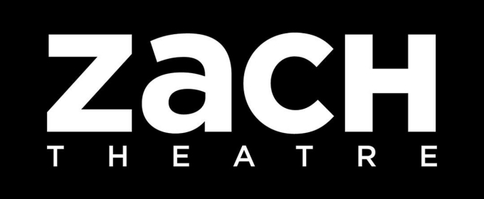 The Zach Theater logo, with white letters on a black background