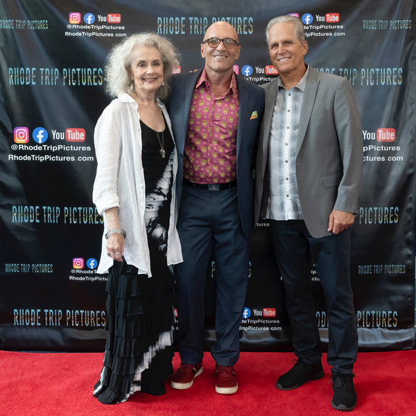 GREGORY HARRISON and MARY BETH PEIL with writer/director JAMES ANDREW WALSH Photo