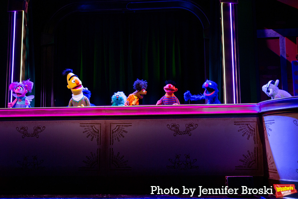 Abby Cadabby, Bert, Cookie Monster, Rosita, Gabrielle, Ernie, Grover, Stage Manager Photo