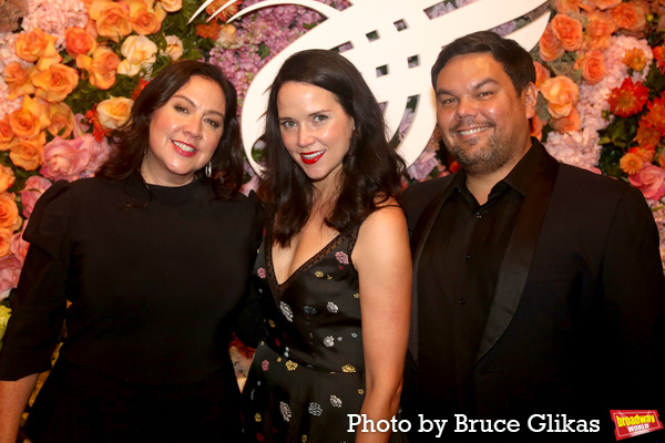 Kristen Anderson-Lopez, Lindsay Anderson and Robert Lopez  Photo