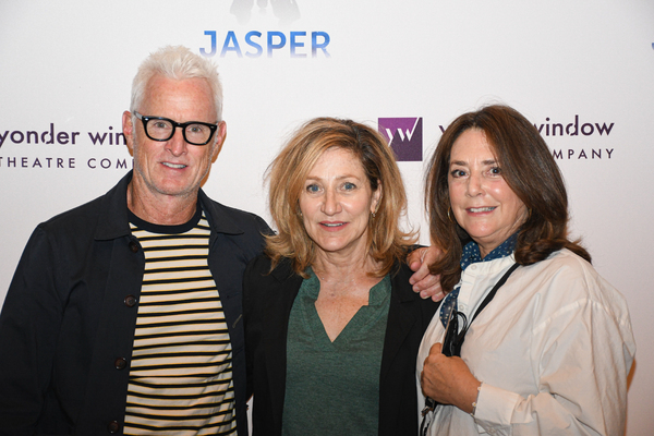 John Slattery, Edie Falco, and Talia Balsom Photo