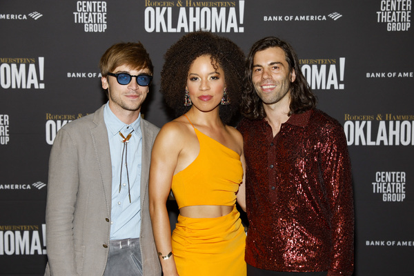 From left, cast members Sean Grandillo, Sasha Hutchings and Christopher Bannow  Photo