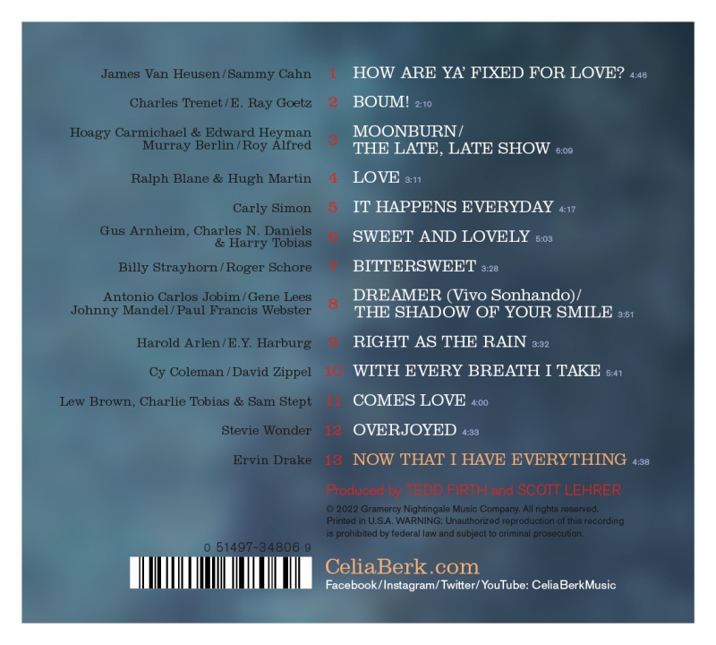 Album Review: What Do You Get For The Person Who Has Everything? Celia Berk's New Album NOW THAT I HAVE EVERYTHING, Of Course. Image