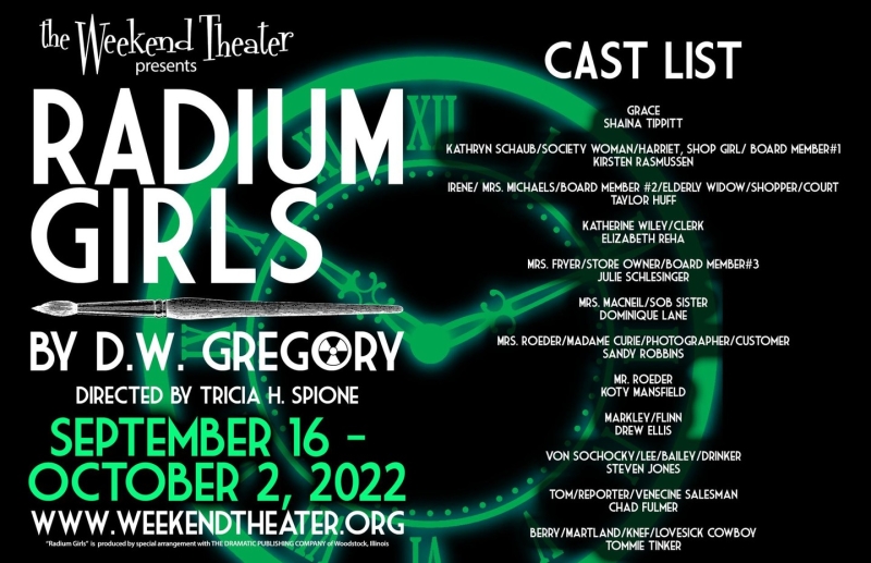 Review: RADIUM GIRLS at The Weekend Theater pulls on your Heartstrings 