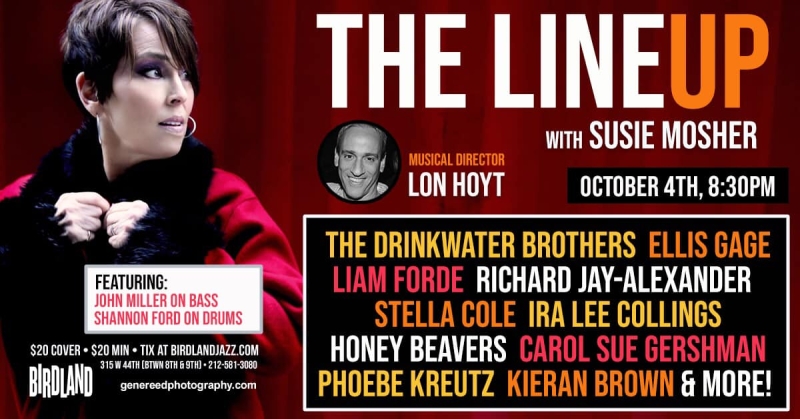 Photos: September 27th Episode of THE LINEUP WITH SUSIE MOSHER at Birdland Theater Lensed by Matt Baker Image