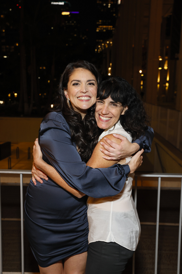 From left, cast member Cecily Strong and director Leigh Silverman Photo