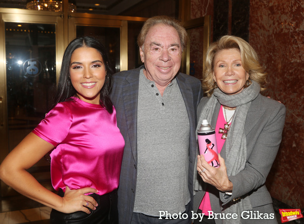 Linedy Genao, Andrew Lloyd Webber and Lead Producer Christine Schwartzman  Photo