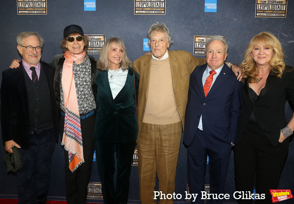 Steven Spielberg, Mick Jagger, Sabrina Guinness, Tom Stoppard, Lorne Michaels and Son Photo
