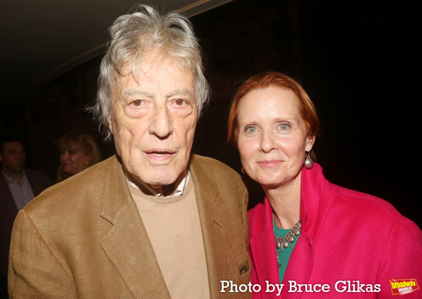 Tom Stoppard and Cynthia Nixon Photo