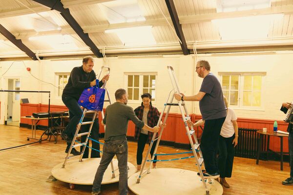 Justin Edwards, Miles Jupp, and company Photo