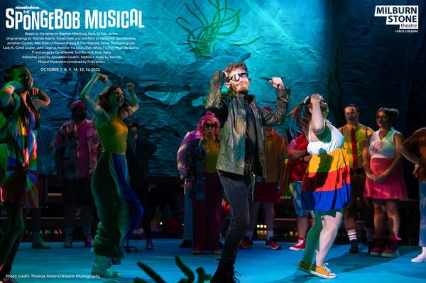 Silas Taylor and the cast of The SpongeBob Musical  Photo